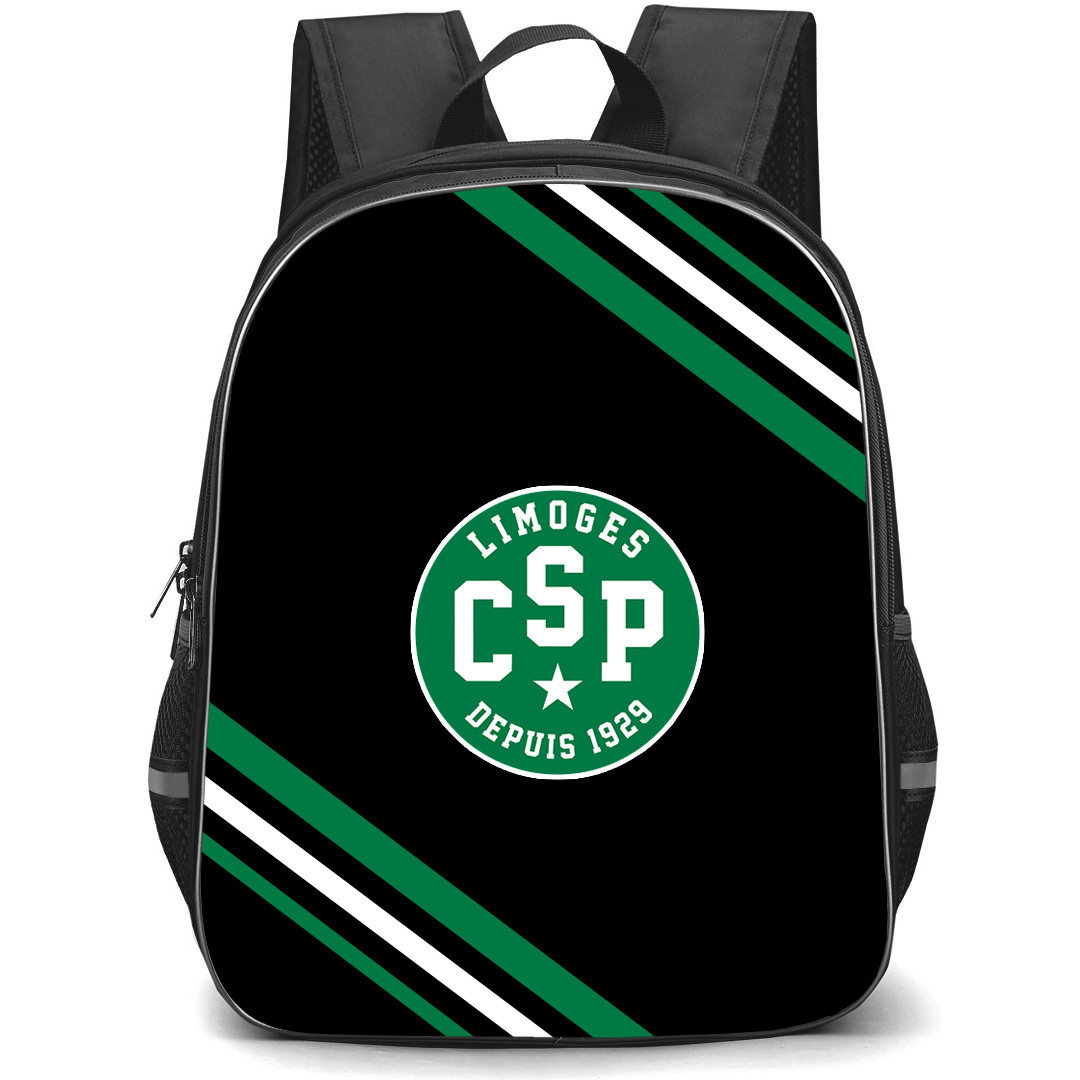 Limoges Cercle Saint-Pierre Backpack School Bag StudentPack - Large Logo With Stripe