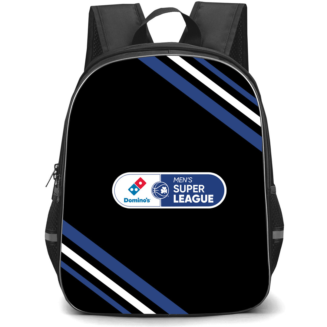 Super League Backpack School Bag StudentPack - Super League Large Logo With Stripe