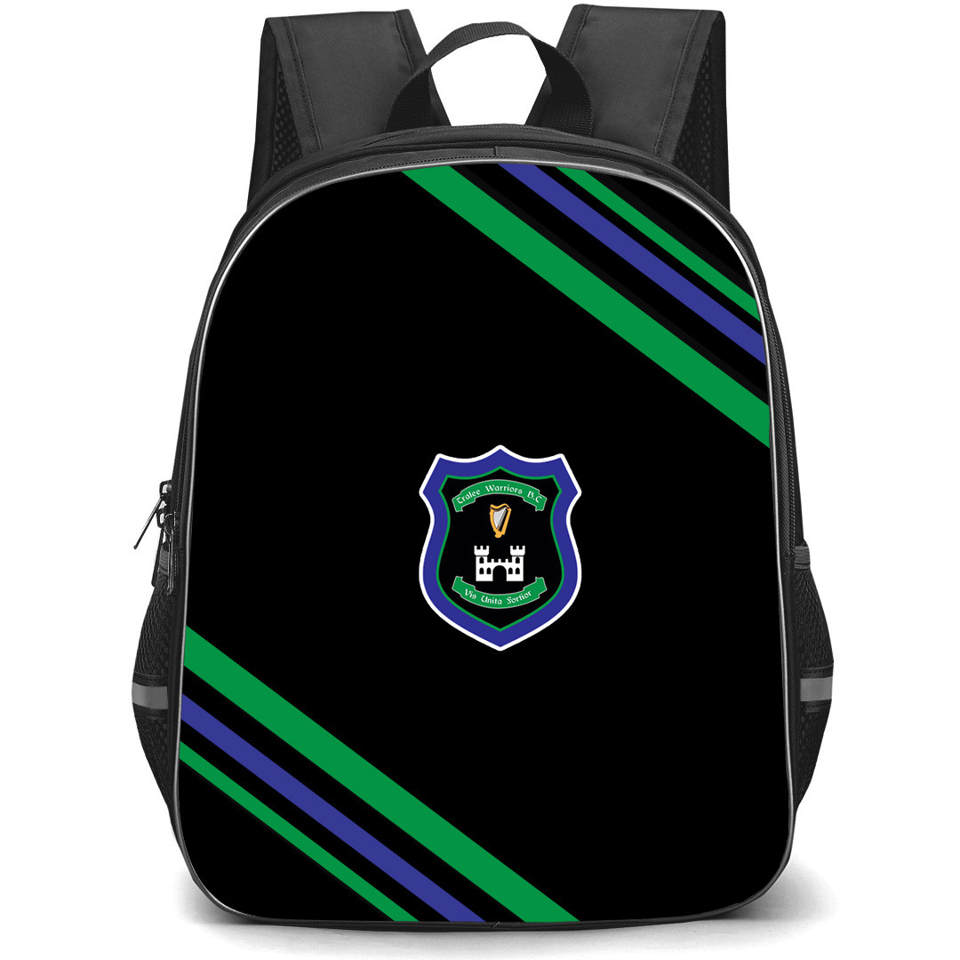 Tralee Warriors Basketball Club Backpack School Bag StudentPack - Tralee Warriors Basketball Club Large Logo With Stripe