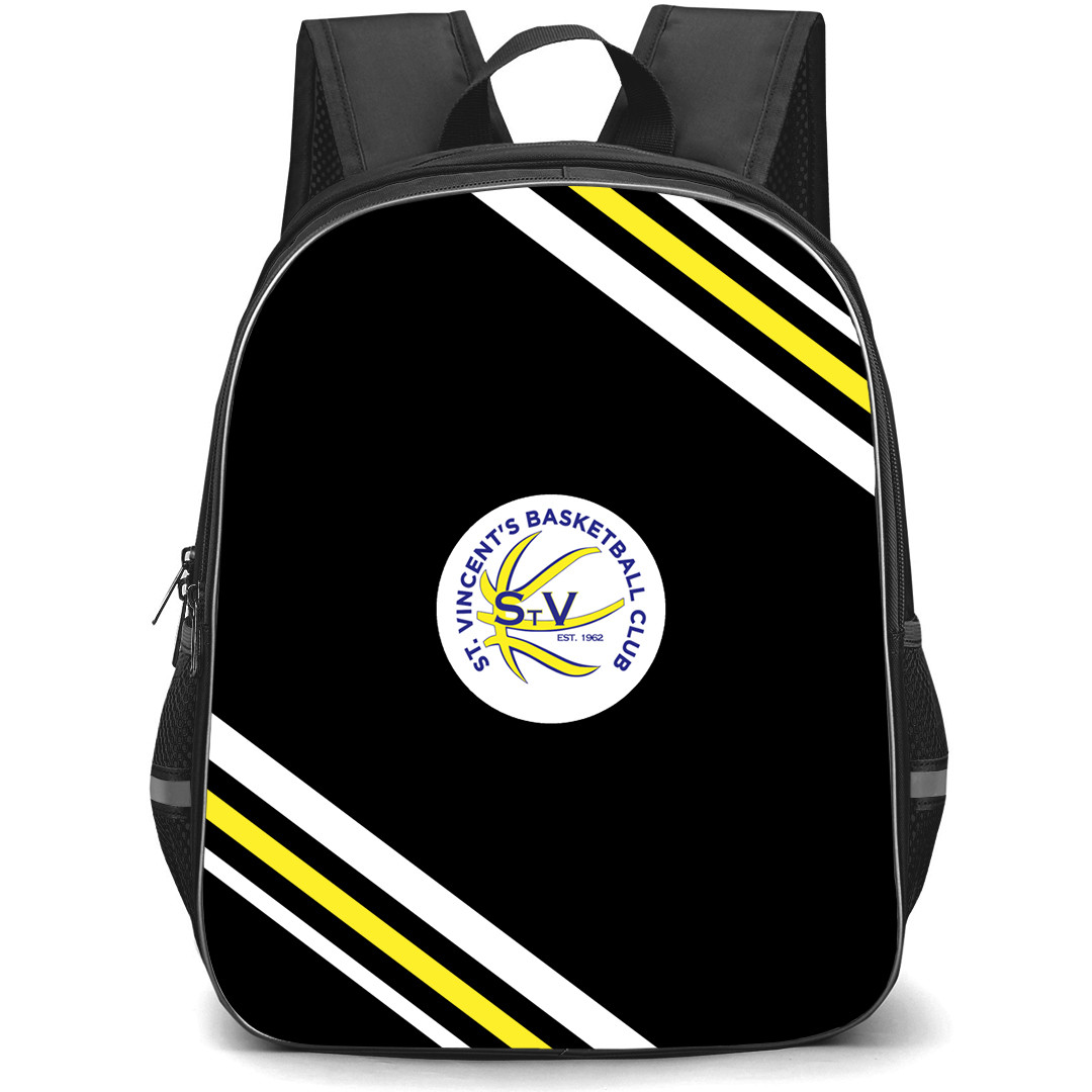 St. Vincent's Basketball Club Backpack School Bag StudentPack - St. Vincent's Basketball Club Large Logo With Stripe