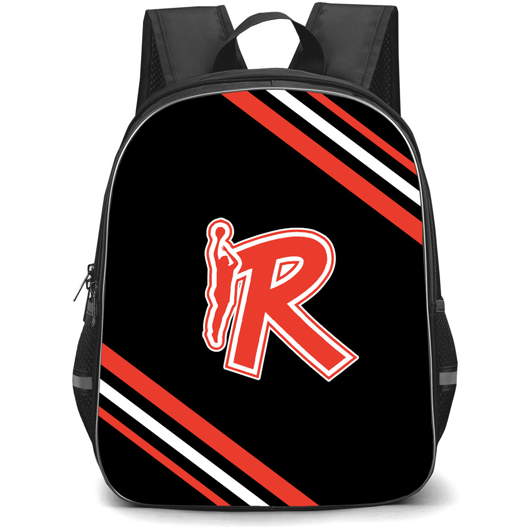 Pallacanestro Reggiana Backpack School Bag StudentPack - Large Logo With Stripe
