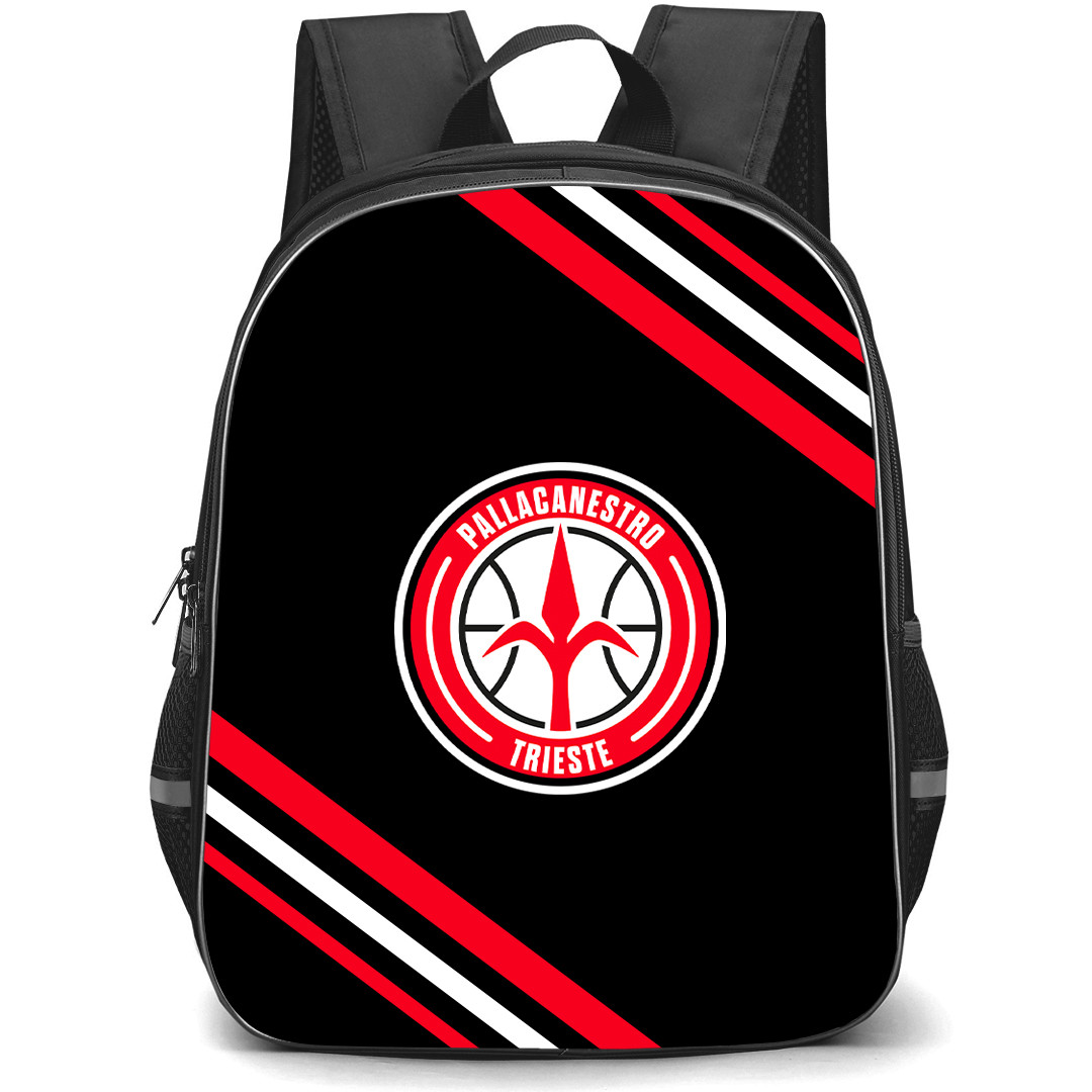 Pallacanestro Trieste 2004 Backpack School Bag StudentPack - Large Logo With Stripe