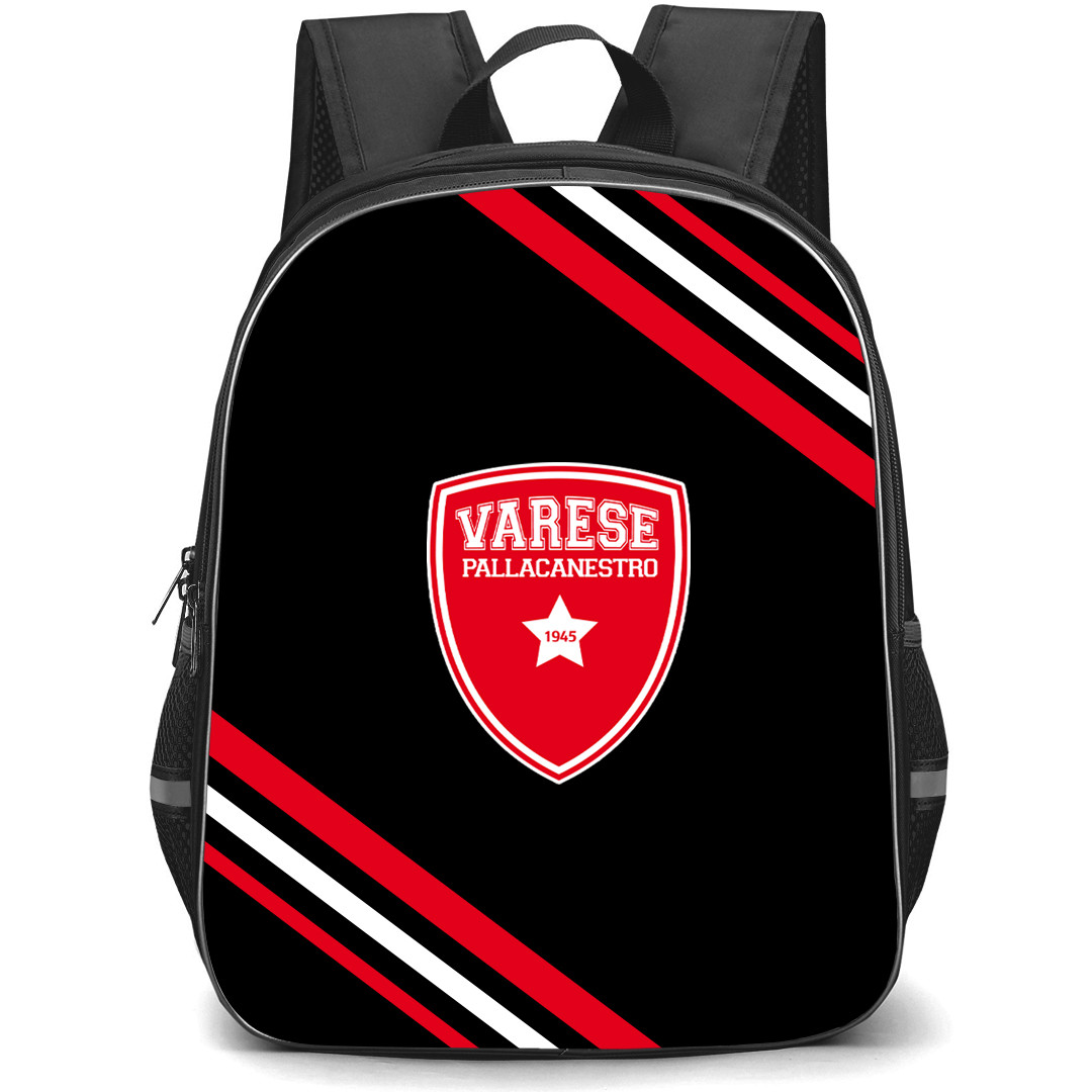 Pallacanestro Varese Backpack School Bag StudentPack - Large Logo With Stripe