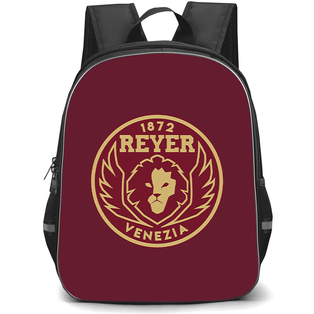 Reyer Venezia Mestre Backpack School Bag StudentPack - Reyer Venezia Mestre Logo On Dark Red Background