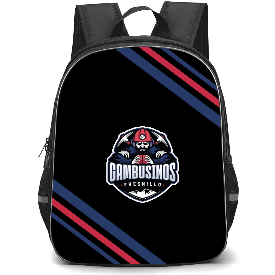 Gambusinos de Fresnillo Backpack School Bag StudentPack - Large Logo With Stripe