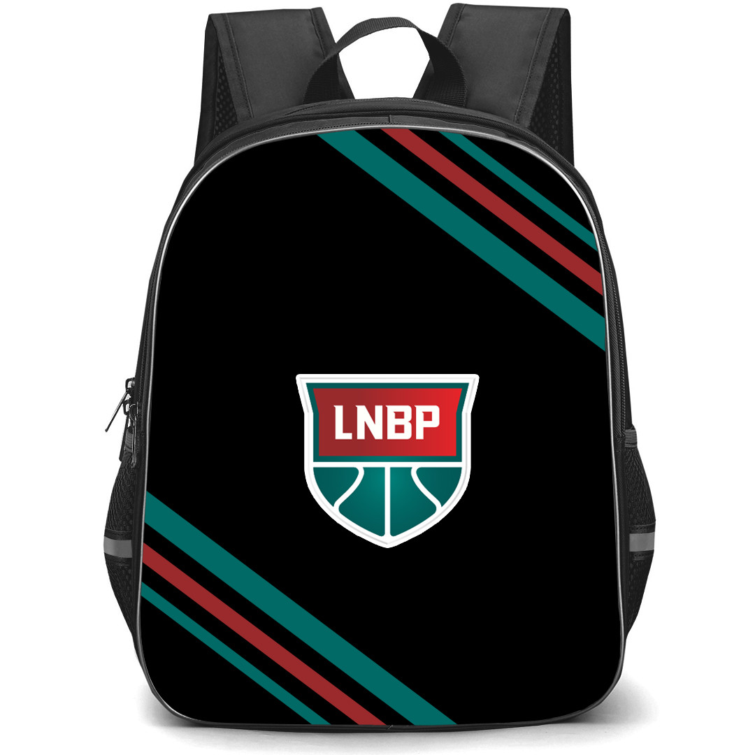 LNBP Logo Backpack School Bag StudentPack - Large Logo With Stripe