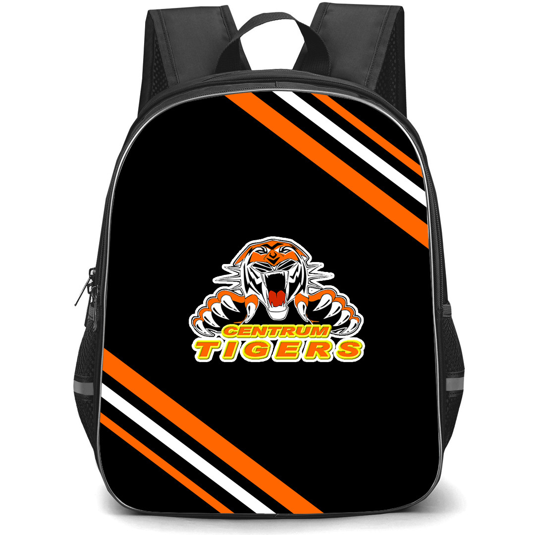 Centrum Tigers Backpack School Bag StudentPack - Large Logo With Stripe