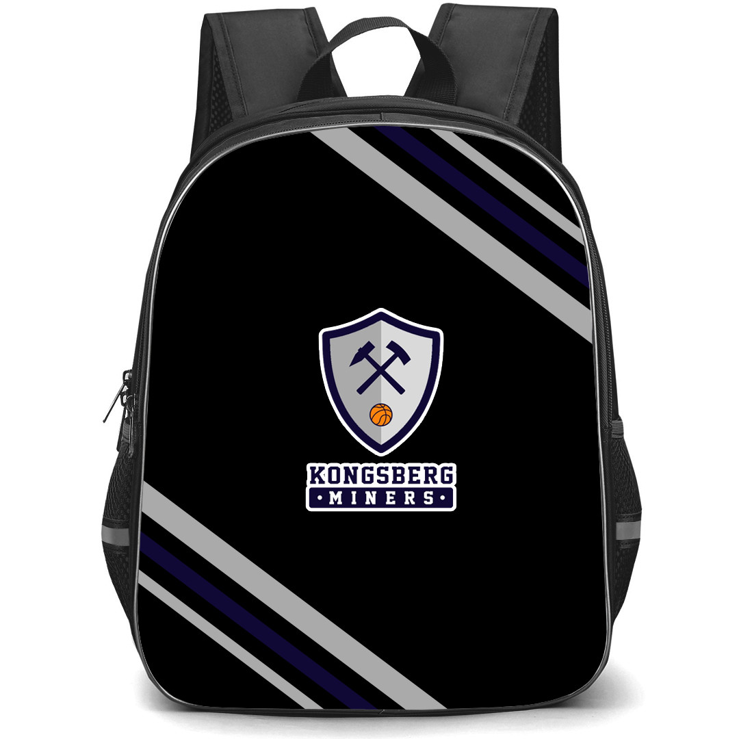 Kongsberg Miners Backpack School Bag StudentPack - Large Logo With Stripe