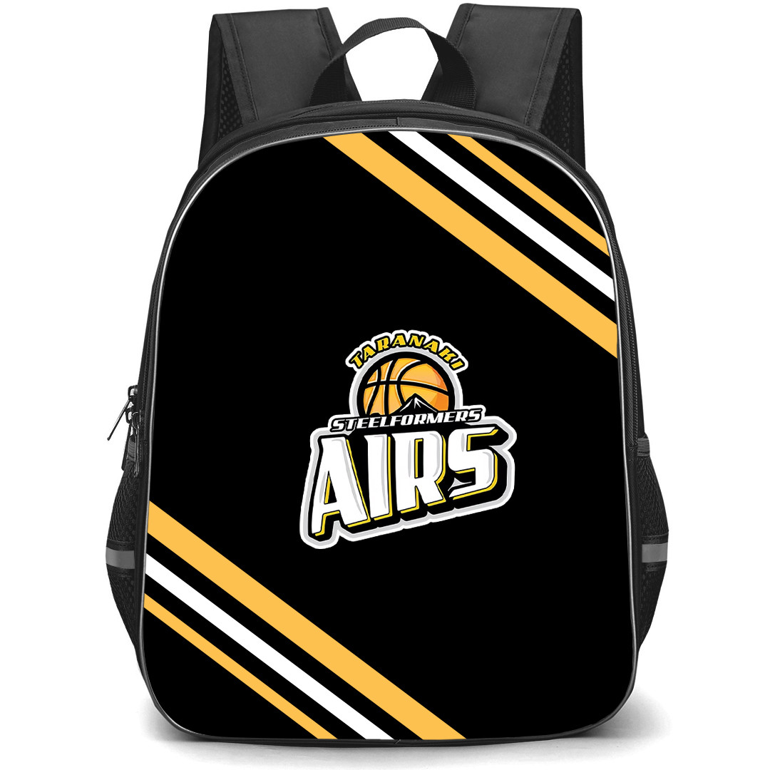 Taranaki Airs Backpack School Bag StudentPack - Large Logo With Stripe