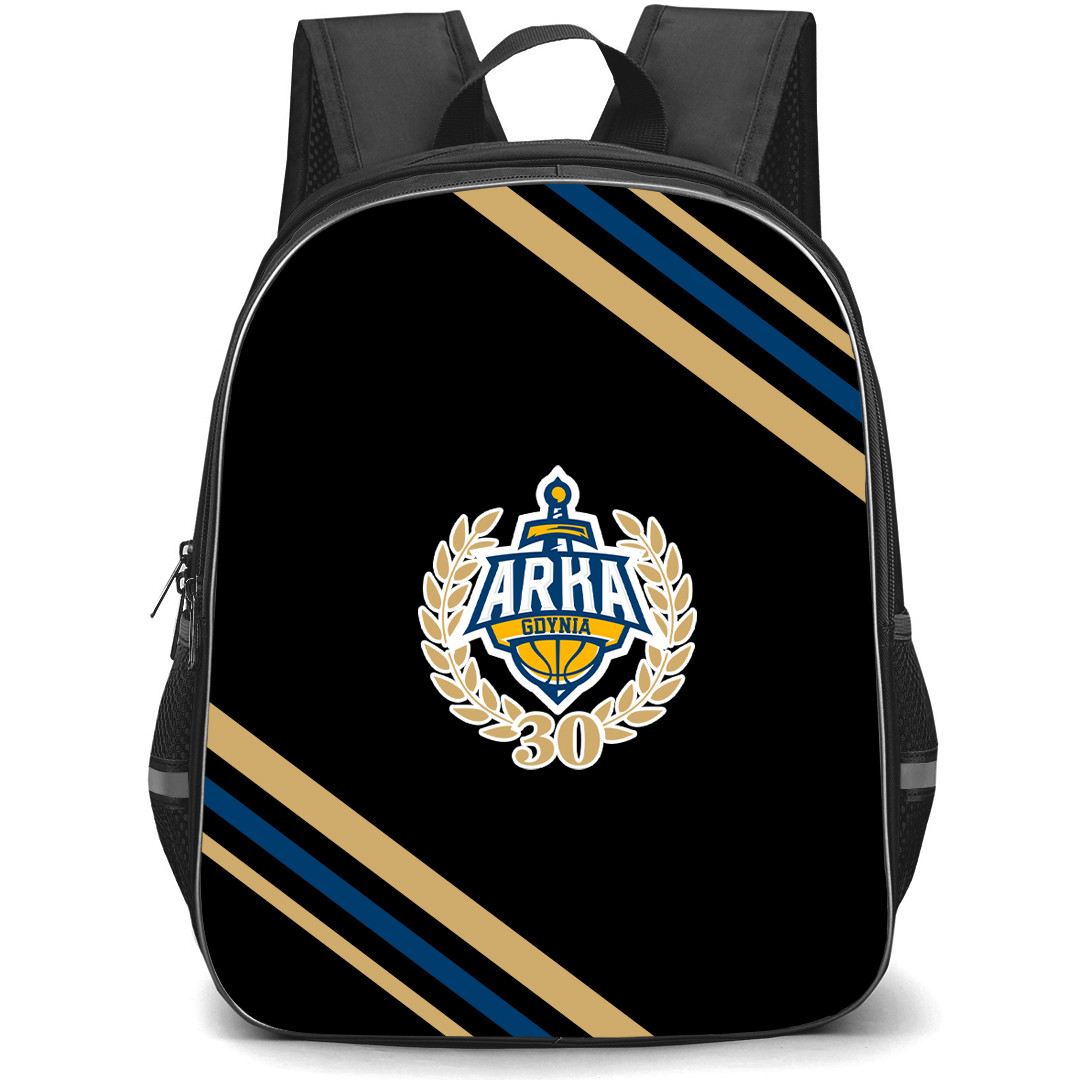 Arka Gdynia Backpack School Bag StudentPack - Large Logo With Stripe