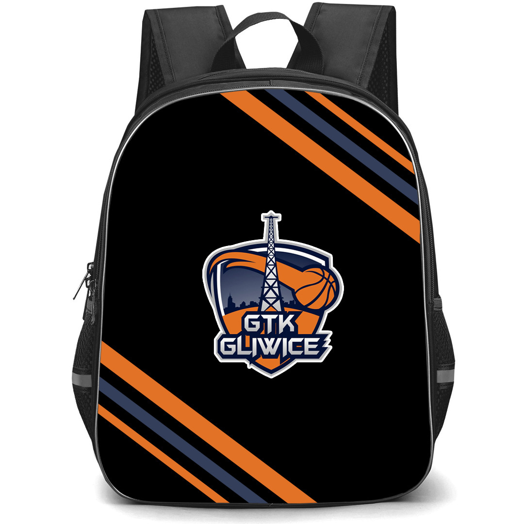 GTK Gliwice Backpack School Bag StudentPack - Large Logo With Stripe