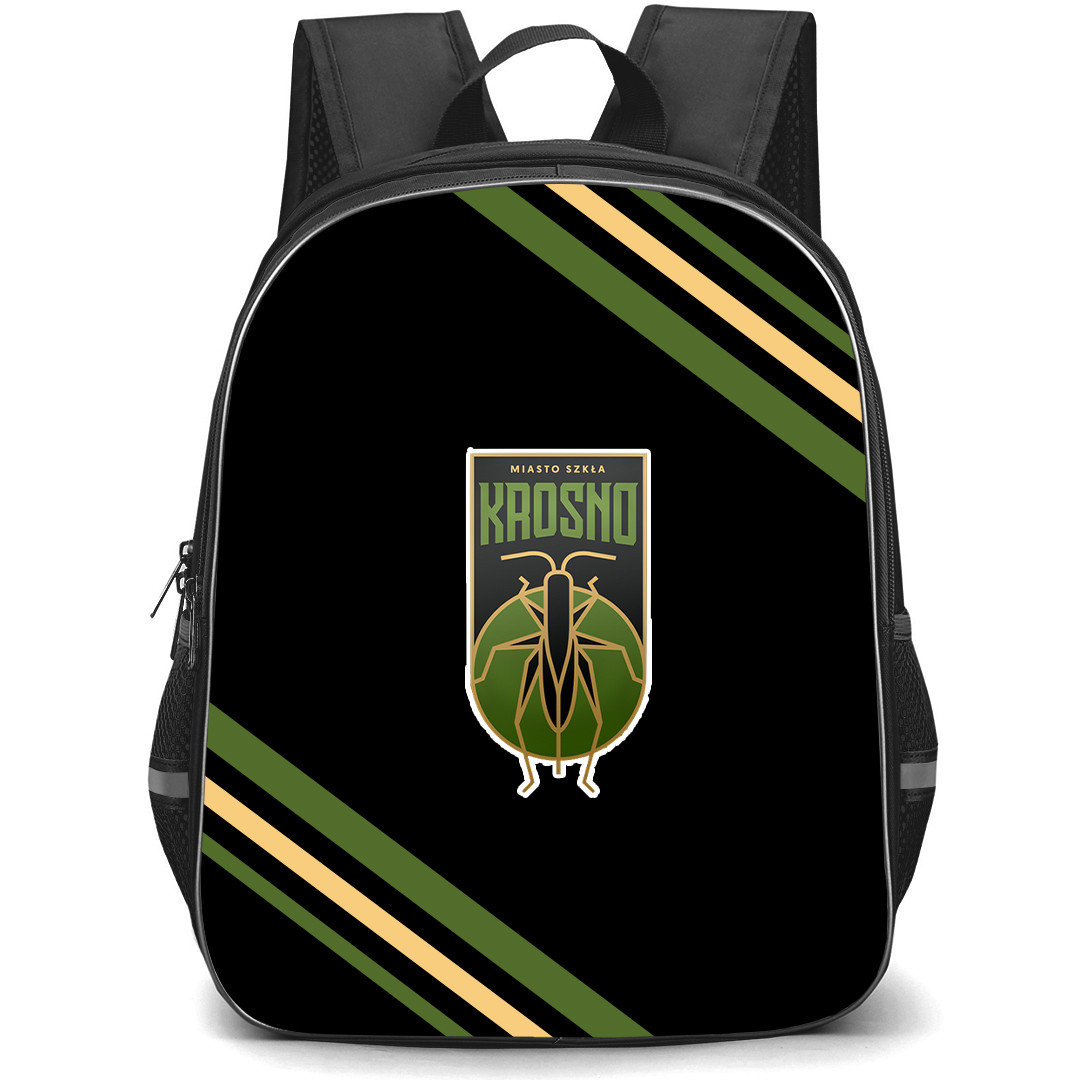 KKK MOSiR Krosno Backpack School Bag StudentPack - Large Logo With Stripe
