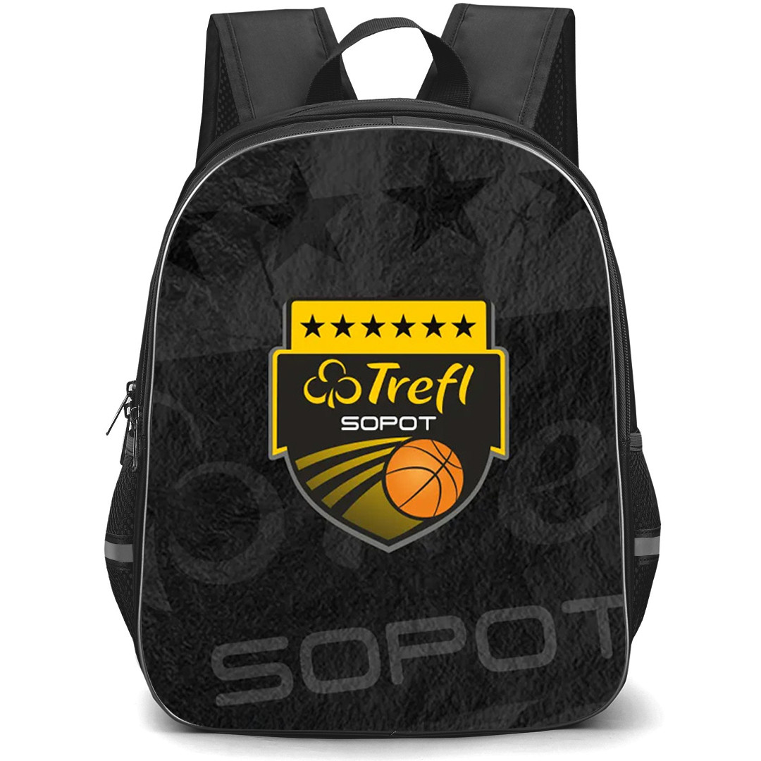 Trefl Sopot Backpack School Bag StudentPack - Trefl Sopot Logo On Matt Black Background