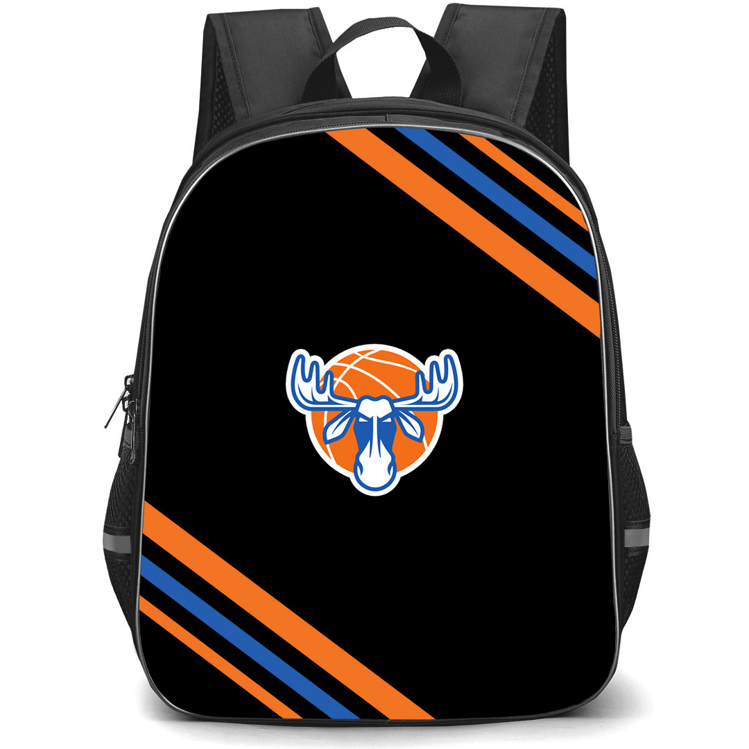 KFUM Jamtland Basket Backpack School Bag StudentPack - KFUM Jamtland Basket Large Logo With Stripe