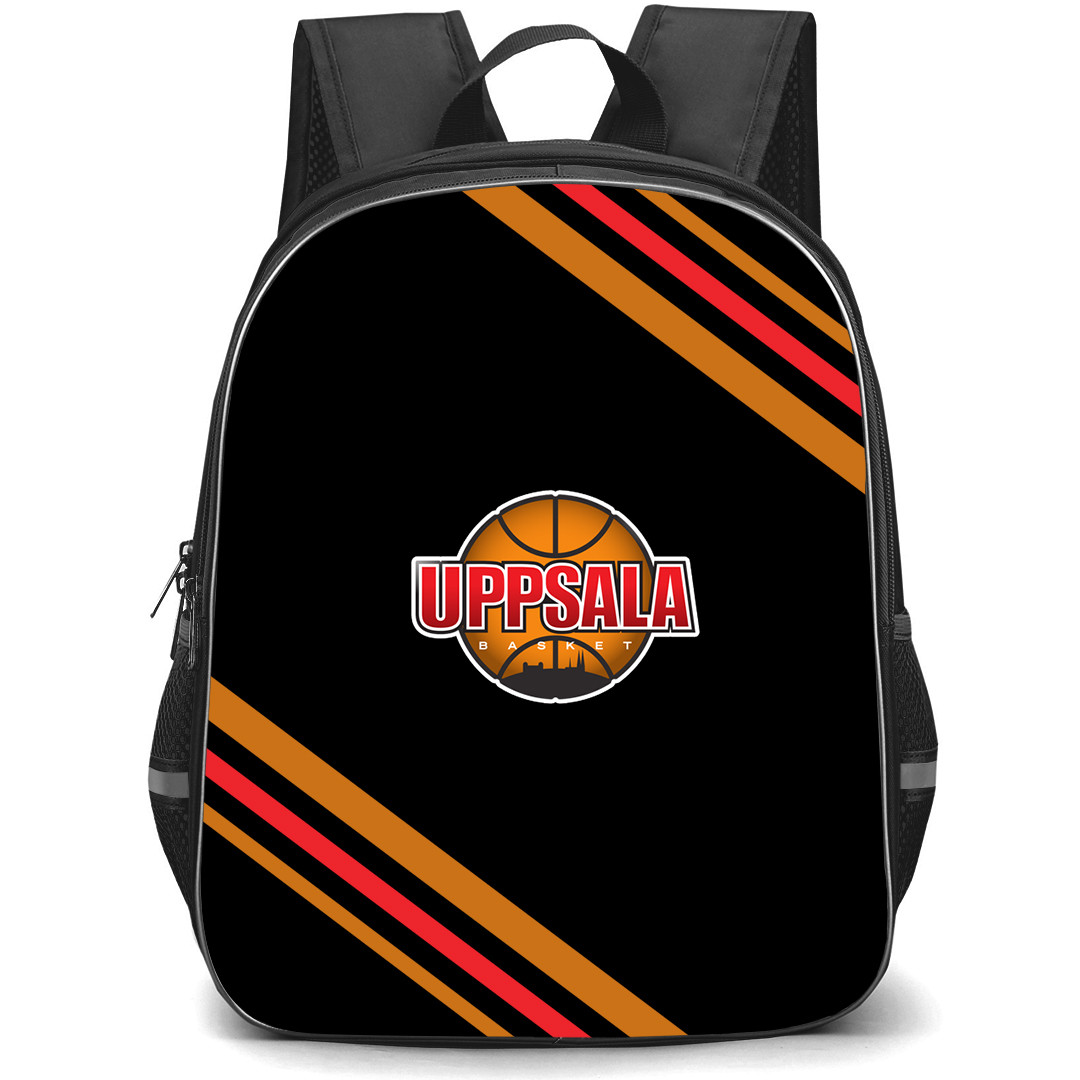 Uppsala Basket Backpack School Bag StudentPack - Uppsala Basket Large Logo With Stripe
