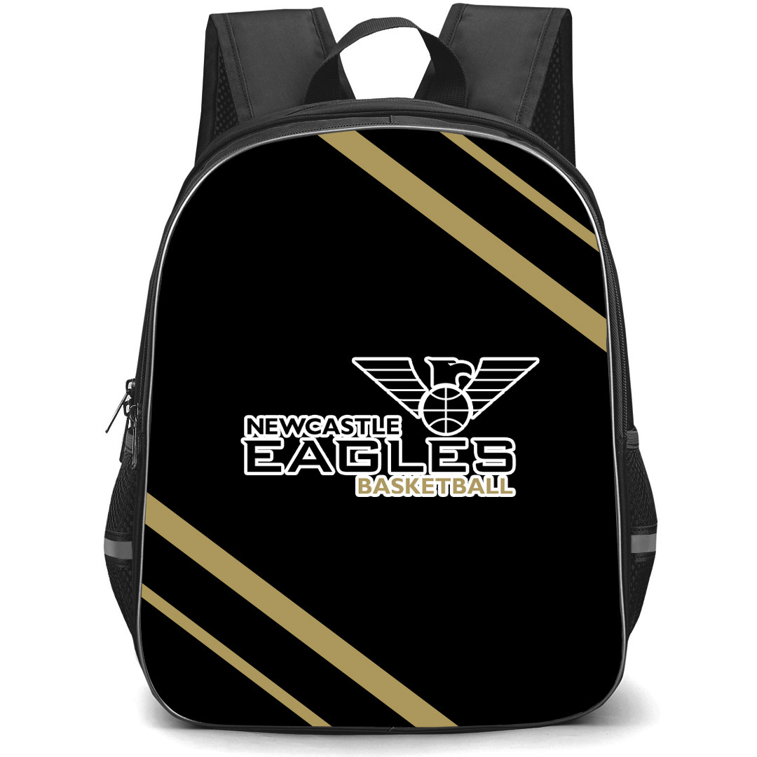 Newcastle Eagles Backpack School Bag StudentPack - Large Logo With Stripe