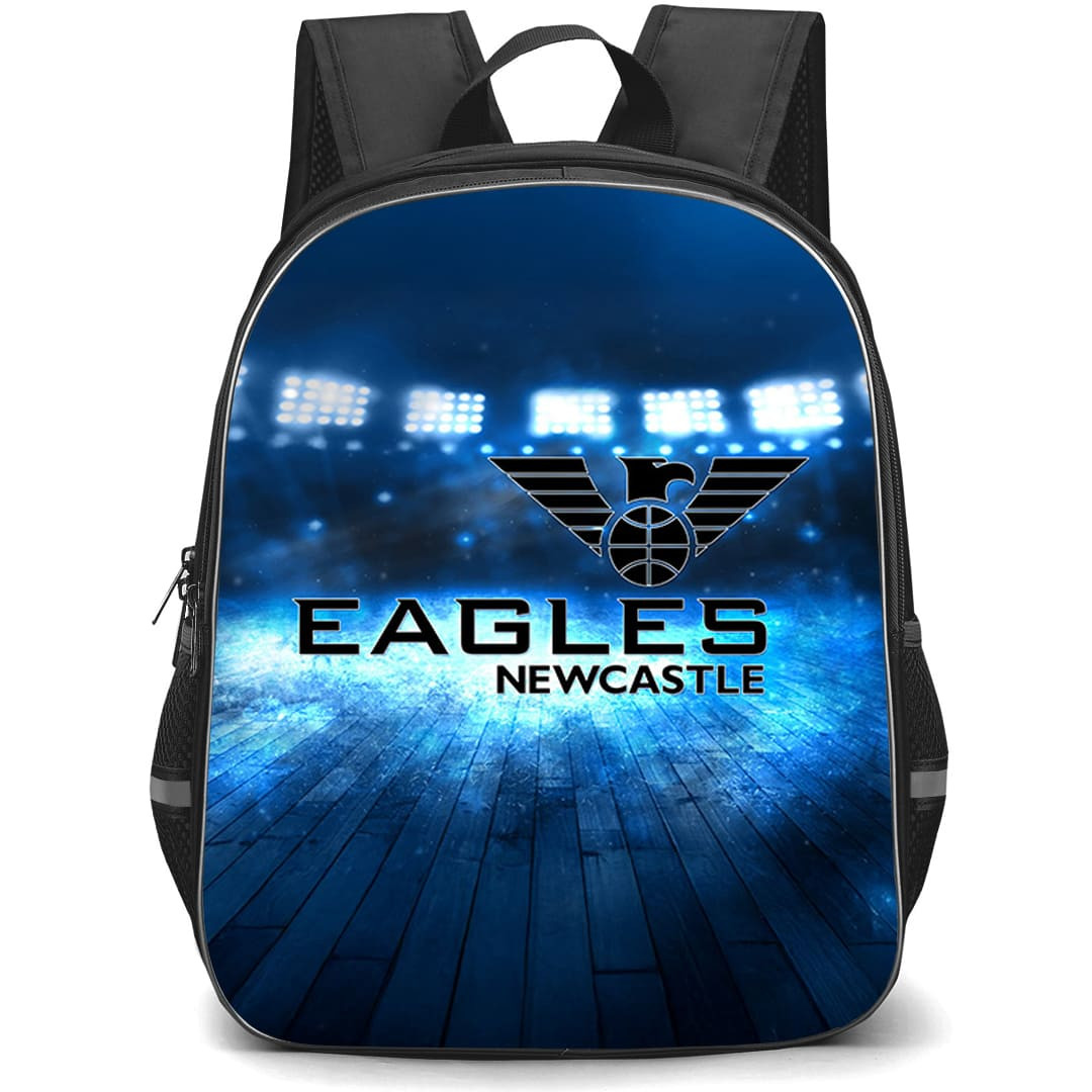 Newcastle Eagles Backpack School Bag StudentPack - Newcastle Eagles Logo On Stadium Background