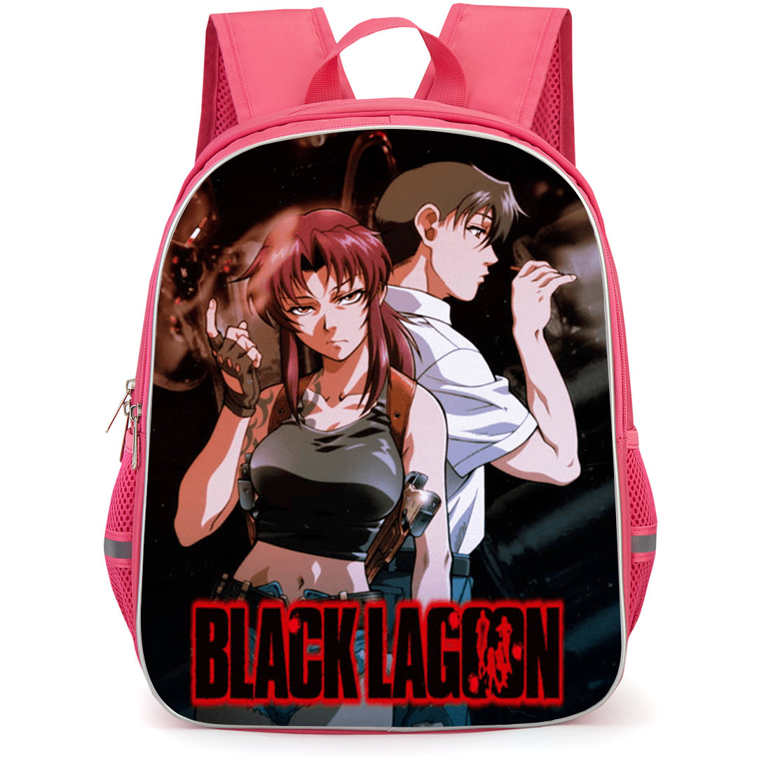 Black Lagoon Backpack School Bag StudentPack - Revy And Rock Characters Action Art