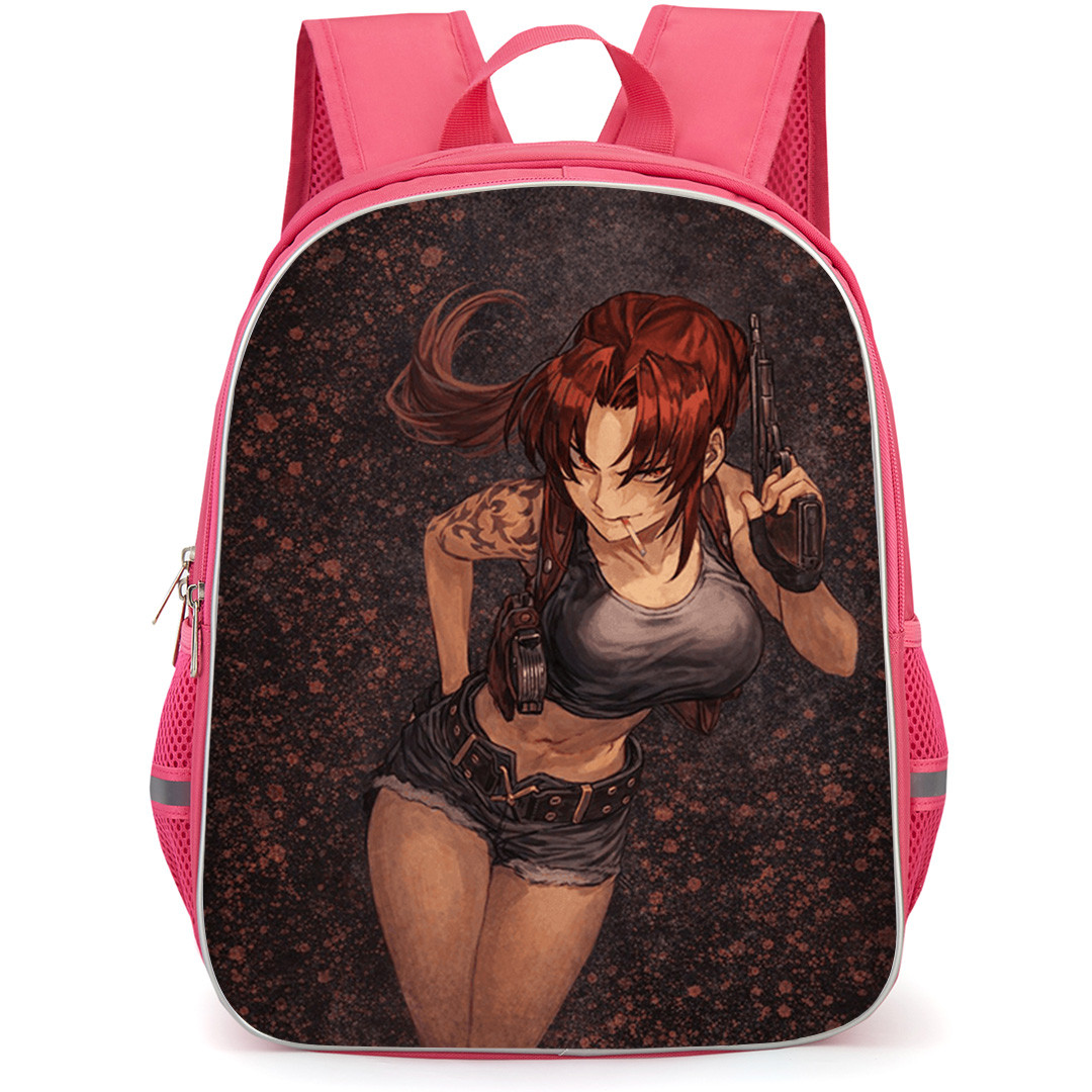 Black Lagoon Revy Backpack School Bag StudentPack - Revy have Cigarette in Her Mouth Poster