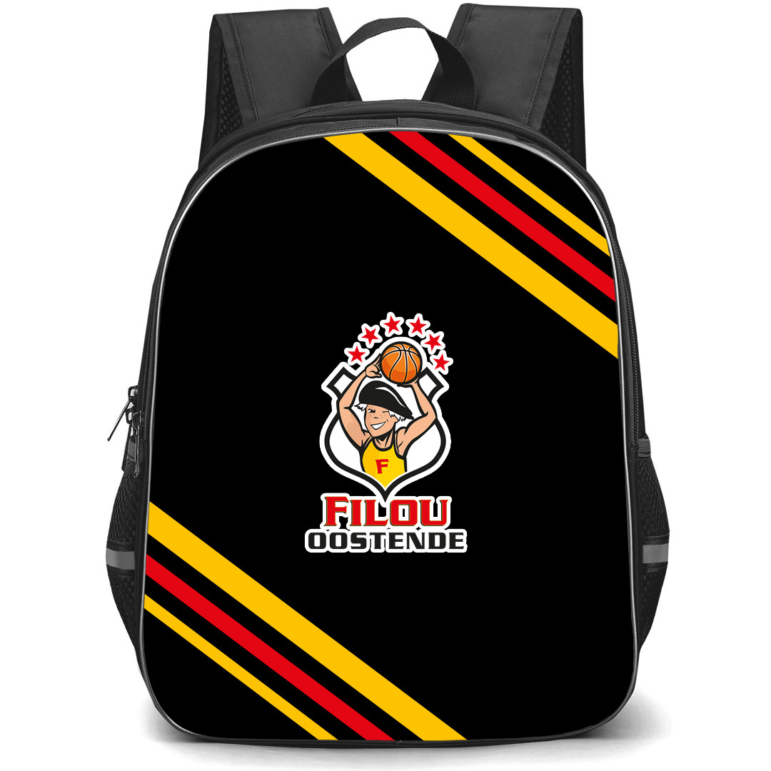 Basketball Club Oostende Backpack School Bag StudentPack - Large Logo With Stripe
