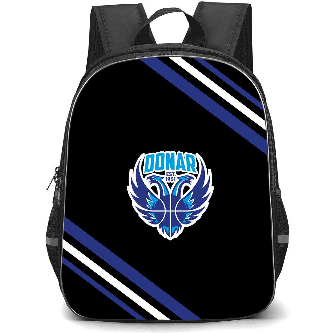 Donar Groningen Backpack School Bag StudentPack - Large Logo With Stripe