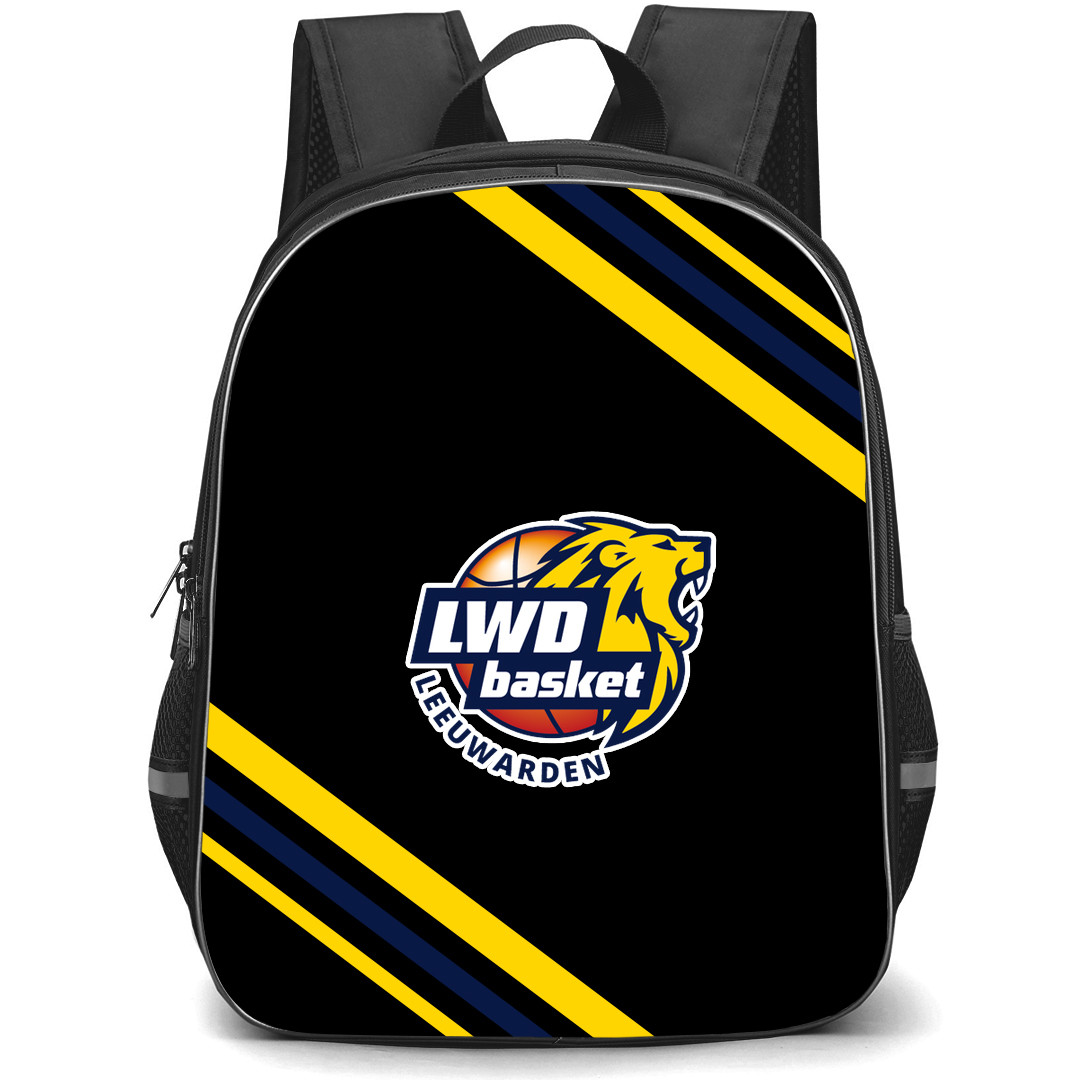LWD Basket Backpack School Bag StudentPack - Large Logo With Stripe