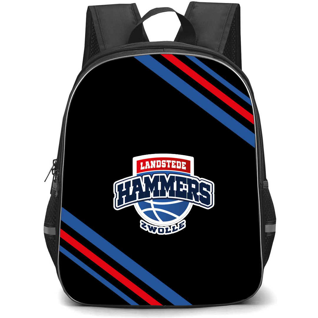 Landstede Hammers Backpack School Bag StudentPack - Large Logo With Stripe