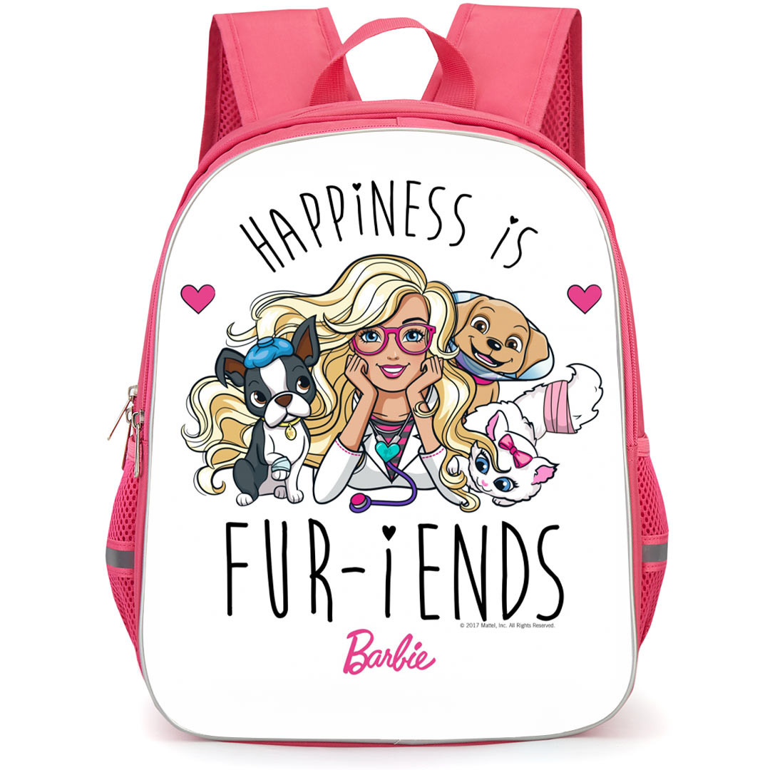Barbie Backpack StudentPack - Barbie Fur Friends Cartoon Art