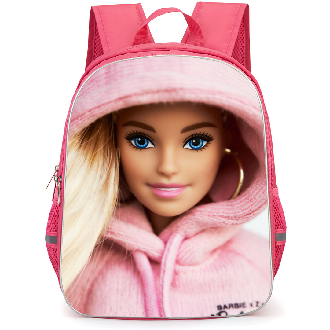 Barbie Backpack StudentPack - Barbie Pink Hoodie Realistic Art