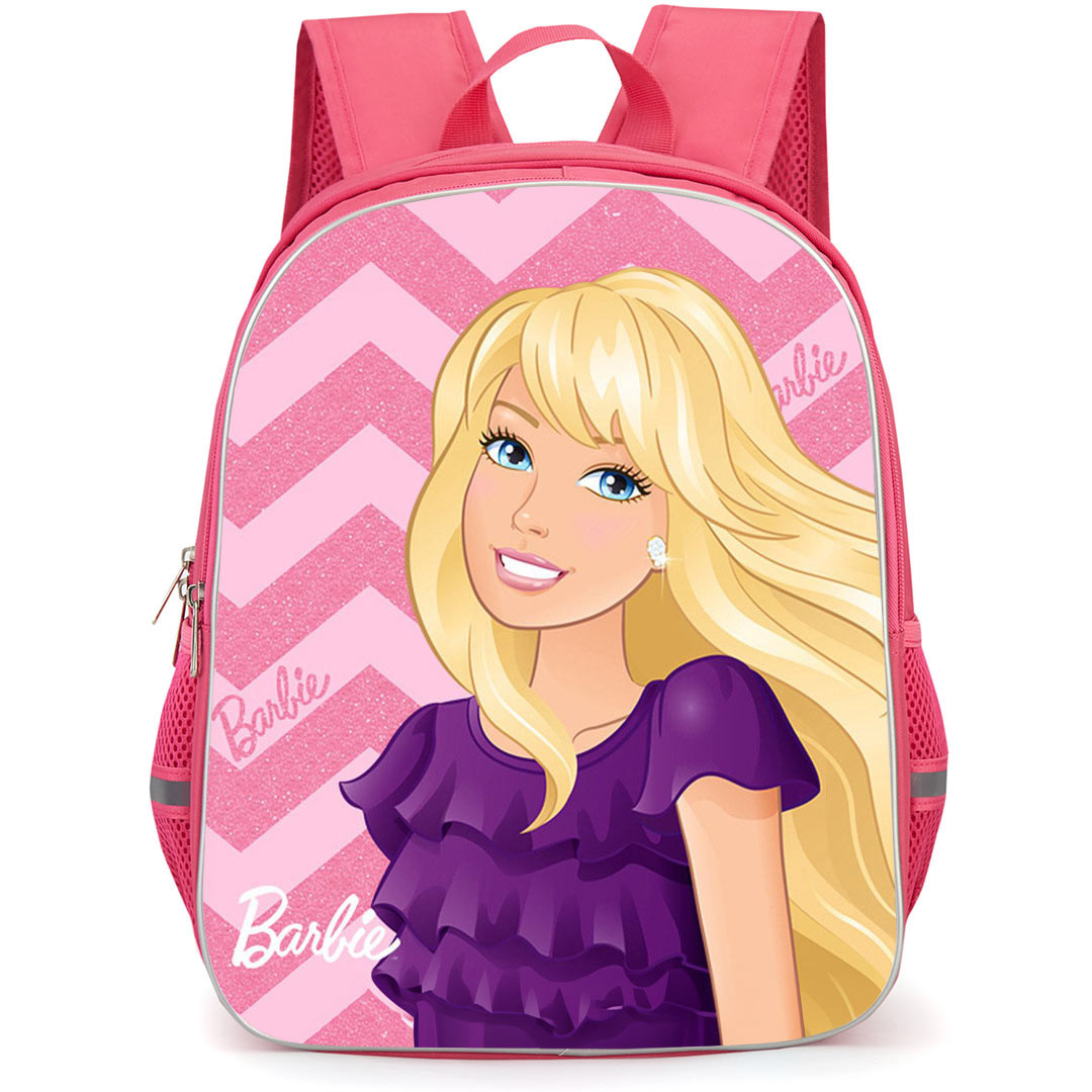 Barbie Backpack StudentPack - Barbie Purple Blouse Cartoon Art