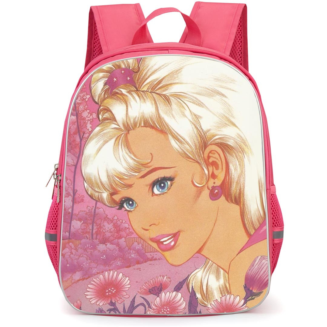 Barbie Backpack StudentPack - Barbie Side View Vintage Art