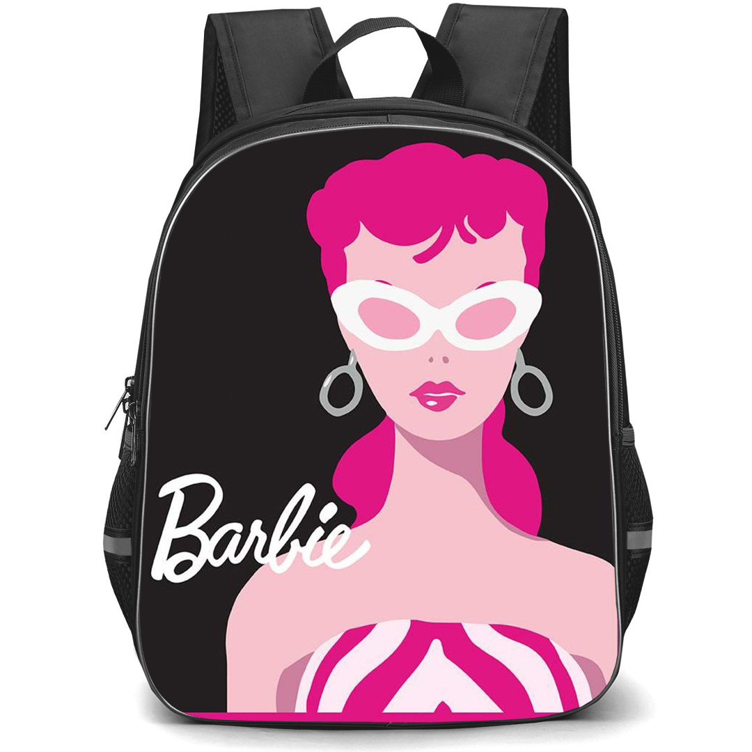Barbie Backpack StudentPack - Barbie White Shades Black Pink Pop Art