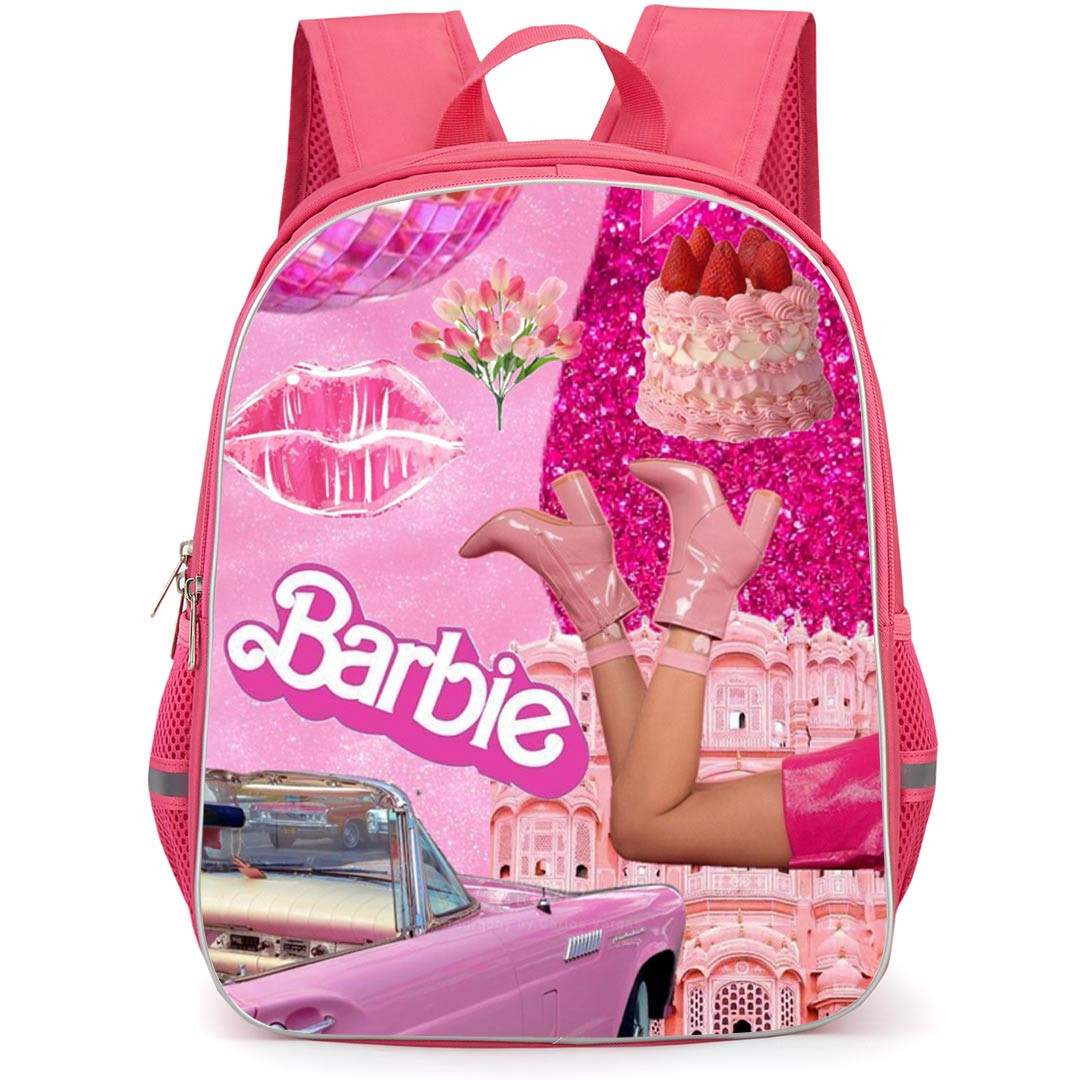 Barbie Backpack StudentPack - Barbie Pink Things Collage Art