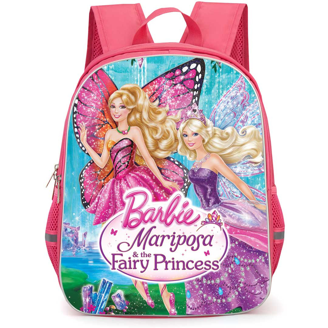 Barbie Mariposa Backpack StudentPack - Barbie Mariposa Two Fairies Flying Movie Poster Cartoon Art