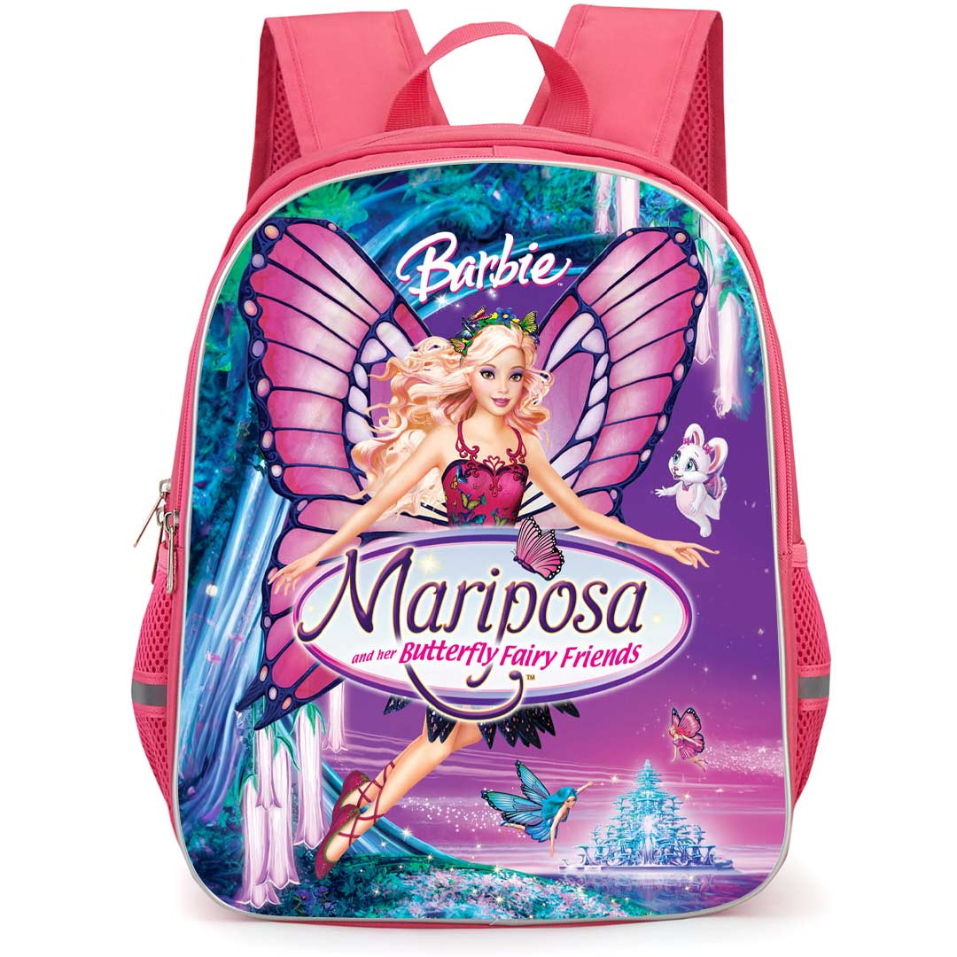 Barbie Mariposa Backpack StudentPack - Barbie Mariposa Elina Flying Movie Poster Cartoon Art