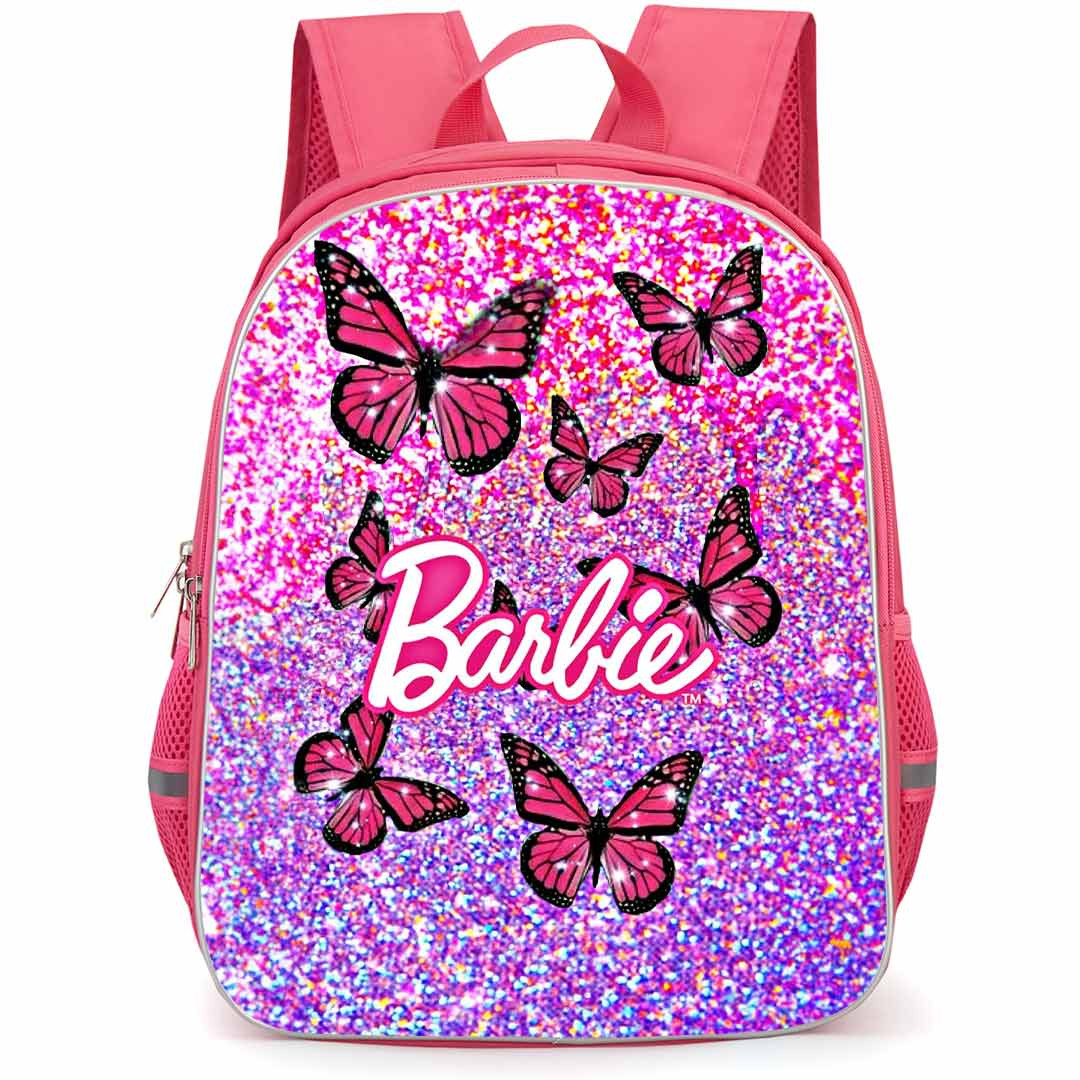 Barbie Mariposa Backpack StudentPack - Barbie Mariposa Logo With Butterflies Movie Art
