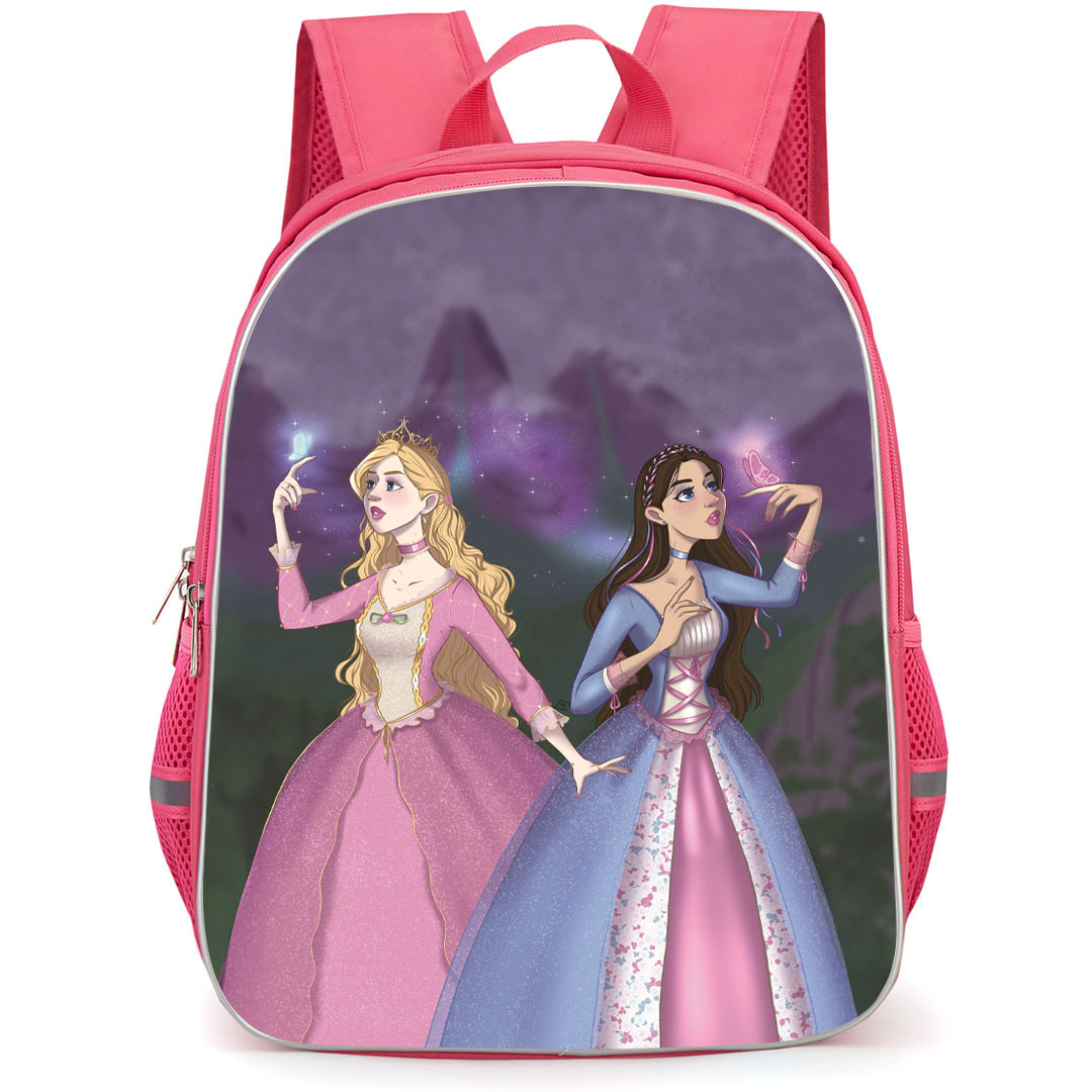 Barbie Princess And The Pauper Backpack StudentPack - Barbie Princess And The Pauper With Magical Hands Cartoon Art