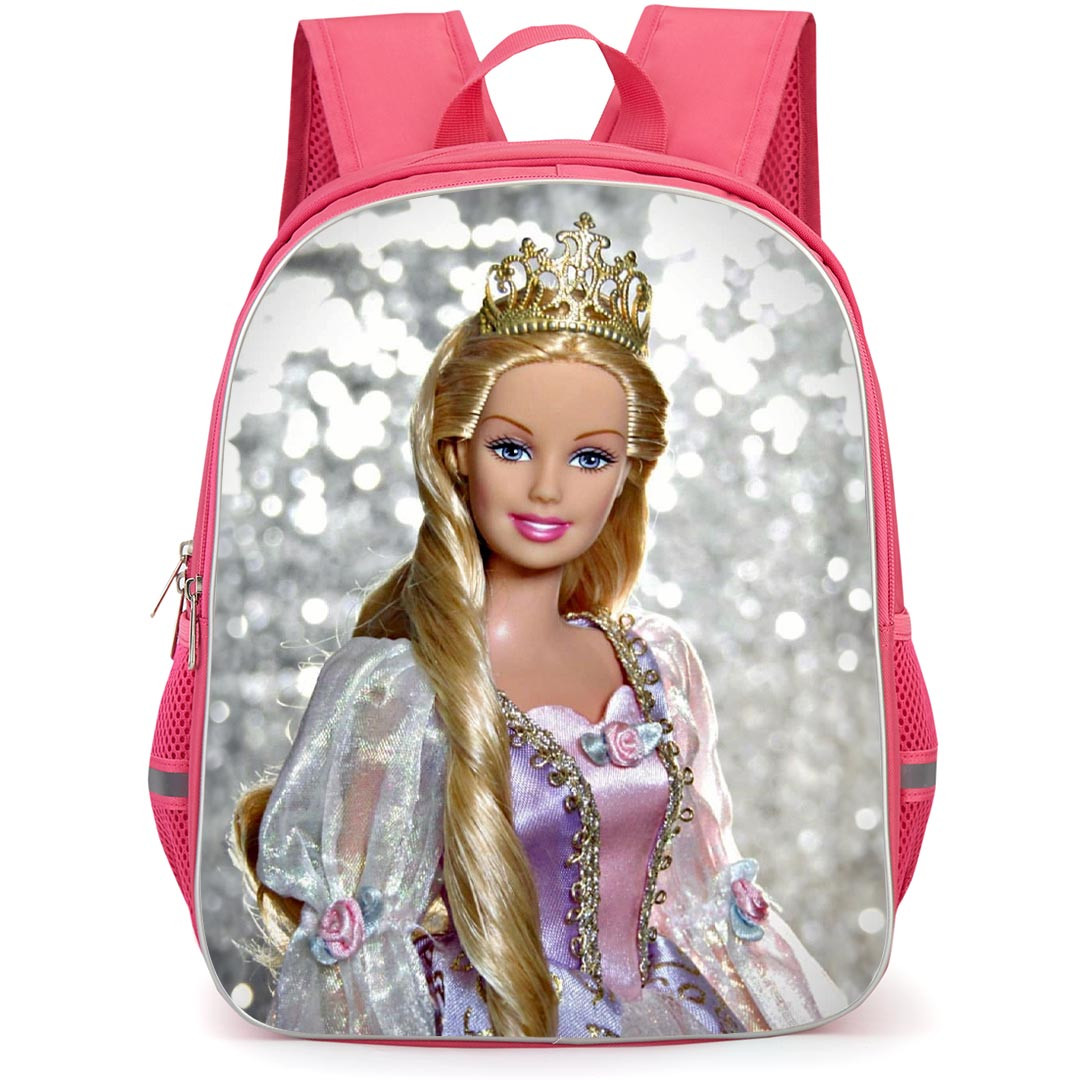 Barbie Rapunzel Backpack StudentPack - Barbie Rapunzel Smiling Realistic Art