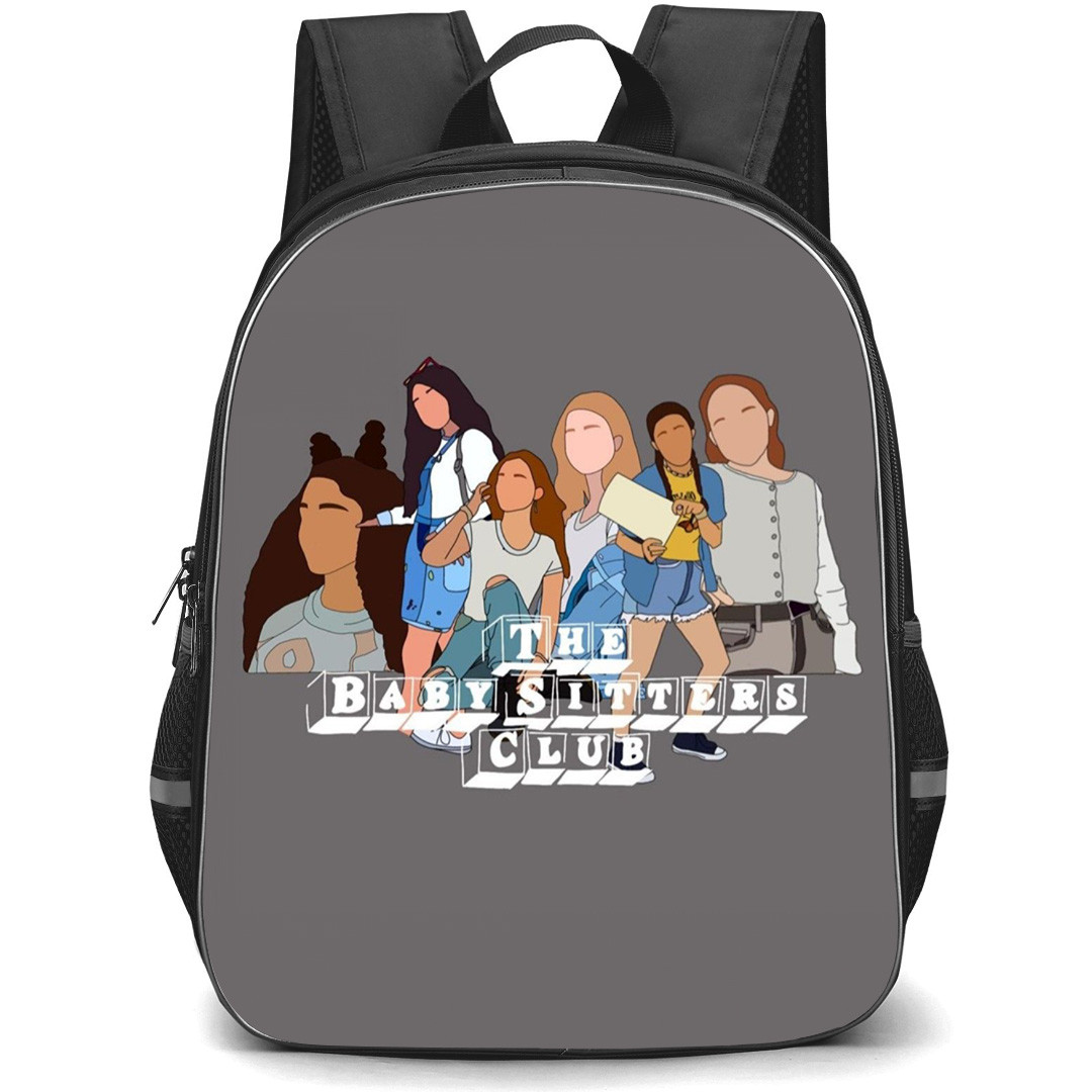 The Baby-Sitters Club Backpack StudentPack - Characters Minimalist Art on Grey Background