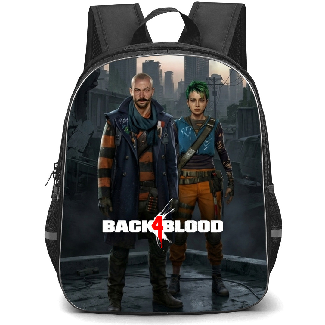 Back 4 Blood Backpack School Bag StudentPack - Back 4 Blood Dan And Tala Fierce Portrait Series Poster