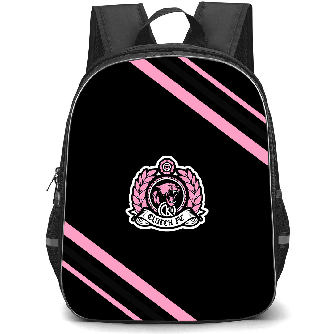 Clutch FC Backpack School Bag StudentPack - Clutch FC Large Logo With Stripe