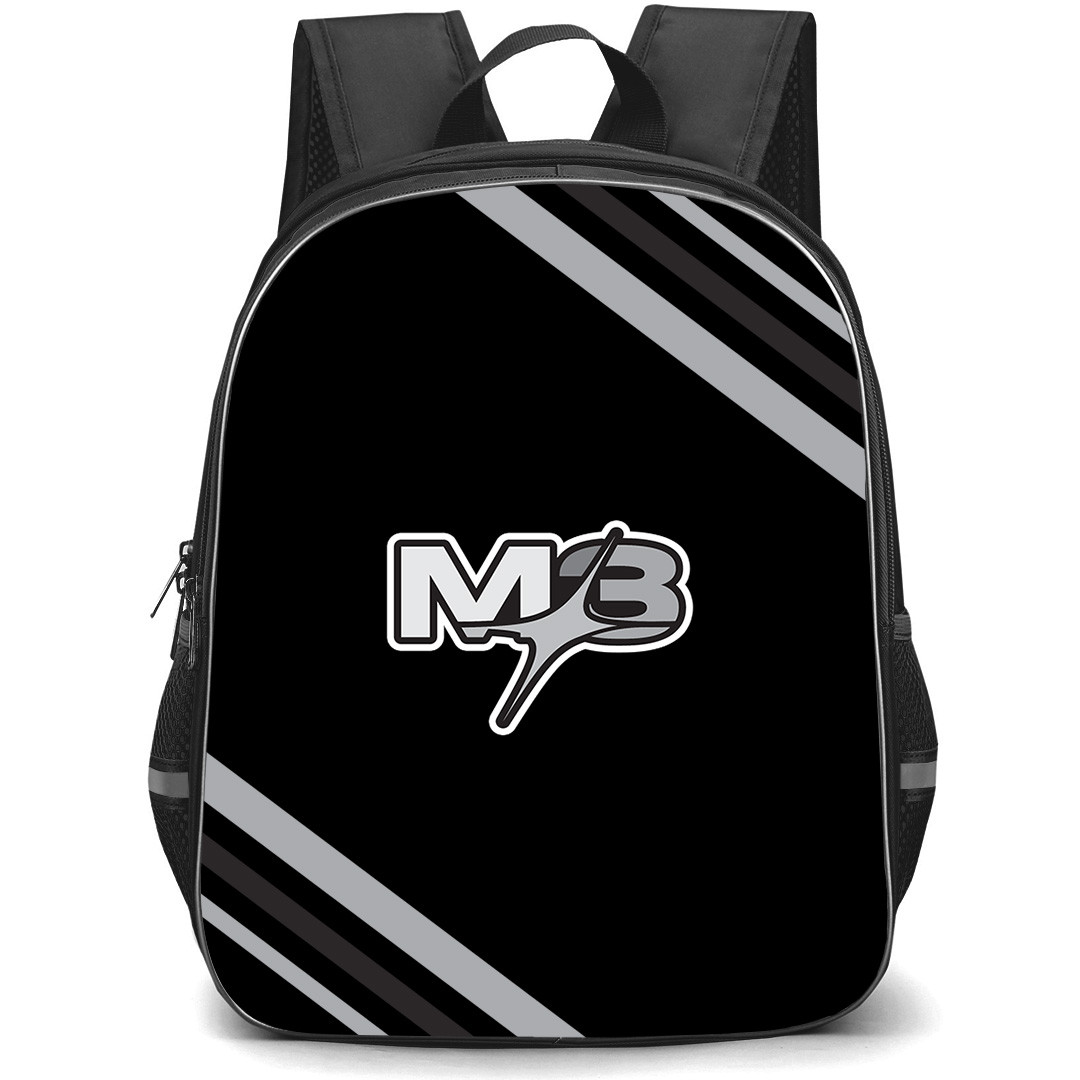 M3 FC Backpack School Bag StudentPack - M3 FC Large Logo With Stripe