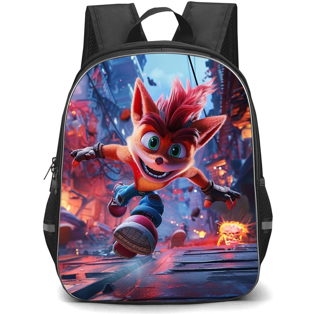 Crash Bandicoot Crash School Backpack StudentPack - Crash Smiling Running