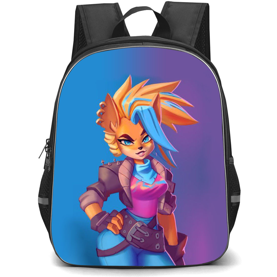 Crash Bandicoot Tawna School Backpack StudentPack - Tawna Fierce Portrait