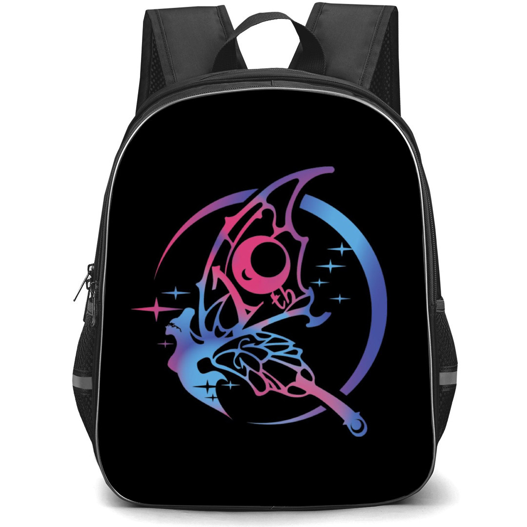 Bayonetta Backpack StudentPack - Bayonetta 10th Anniversary Illustration Art On Black Background