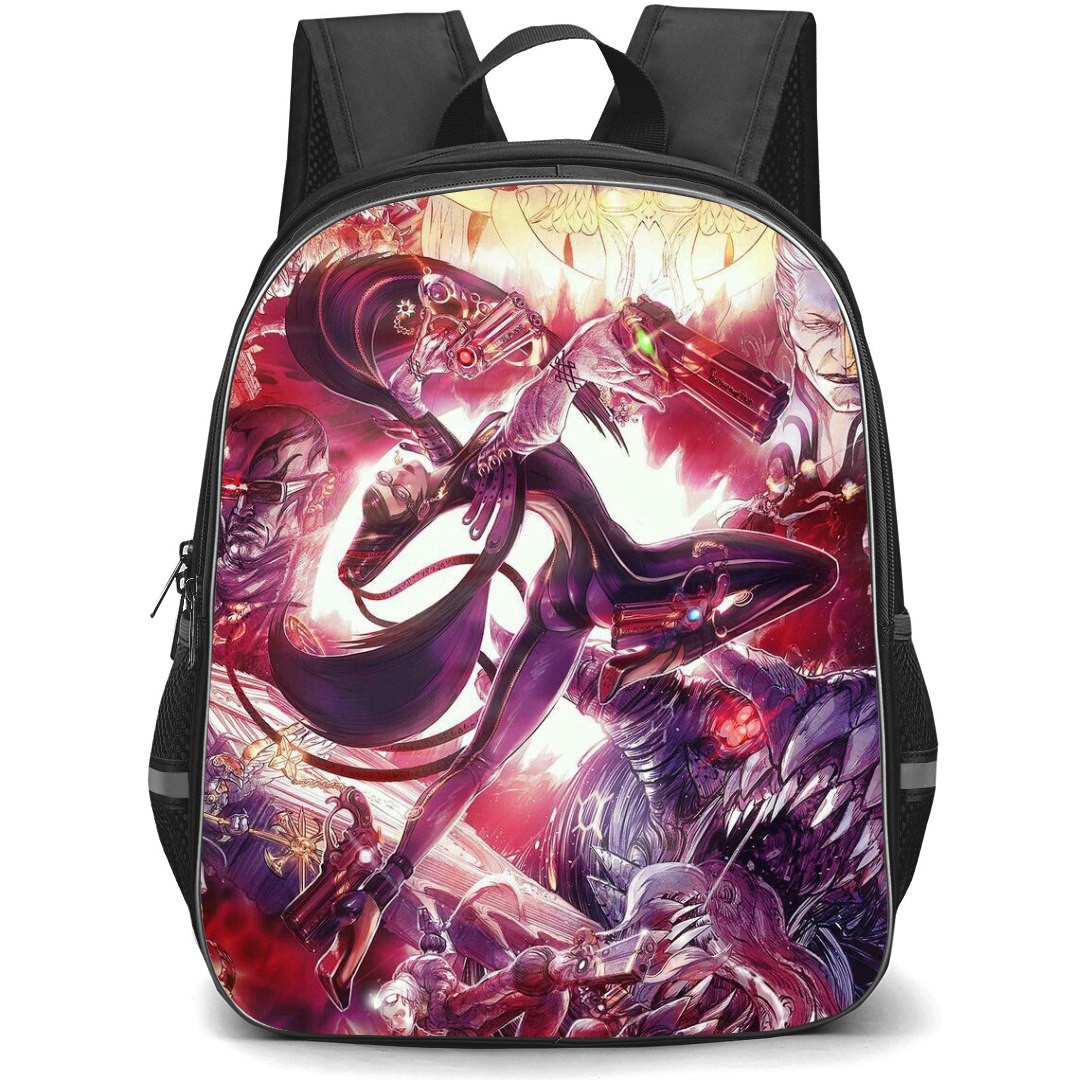 Bayonetta Backpack StudentPack - Bayonetta Illustration Art By Dan Dussault Poster