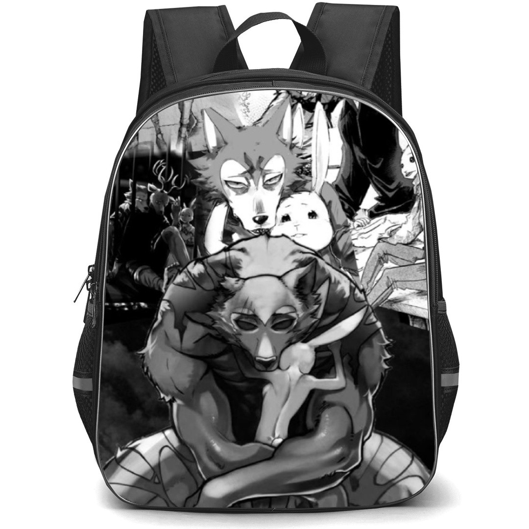 Beastars Backpack StudentPack - Characters Black and White Hugging