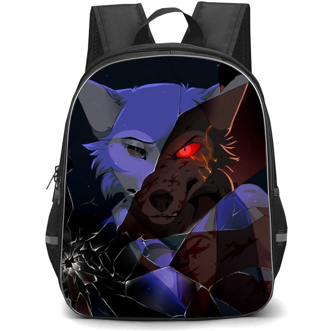 Beastars Legoshi Backpack StudentPack - Legoshi Cracked Glass Portrait