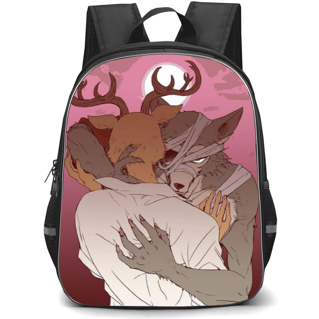 Beastars Legoshi Backpack StudentPack - Legoshi & Louis Beaten Hugging