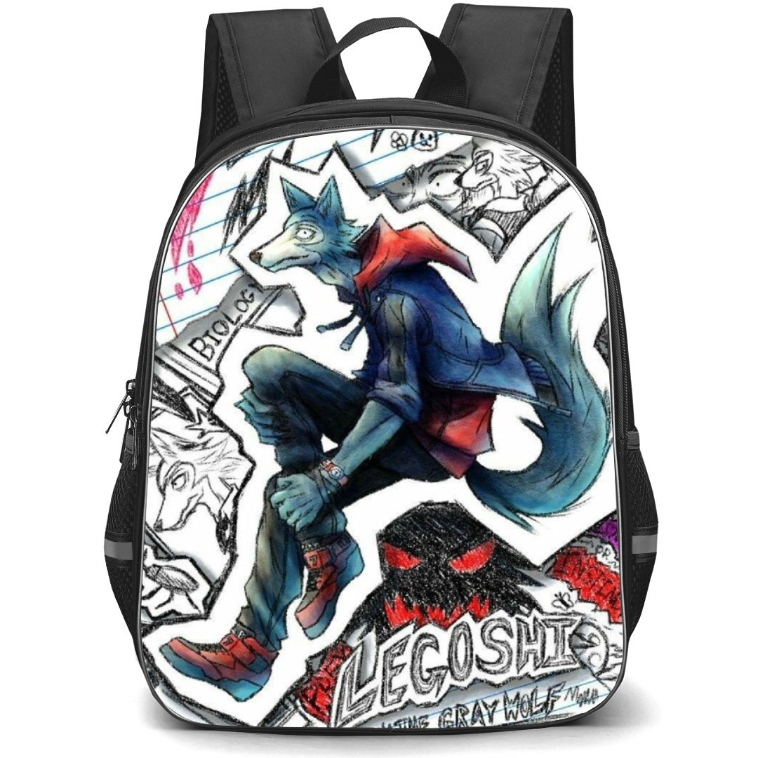 Beastars Legoshi Backpack StudentPack - Legoshi Pencil Art Background